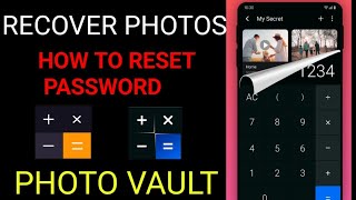 how to change password on calculator photo vault [upl. by Gnut]