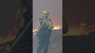 Watch One Firefighter Take On a Monster Fire and WIN [upl. by Wilfreda]