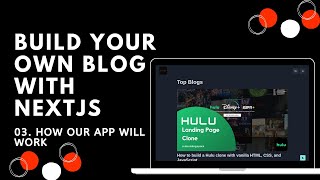 03 How our app will work  Build Your Own Blog with React Nextjs  SSG  JAMstack [upl. by Grosberg529]