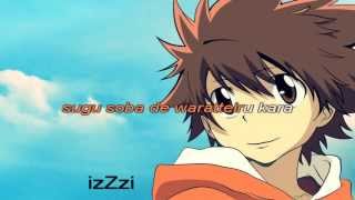 KARAOKE  Katekyo Hitman Reborn  Dive to World  instrumental  lyrics [upl. by Shirley]