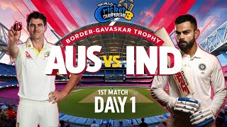 Australia vs India 2nd Test Match Day 2  Border Gavaskar Trophy 24  WCC3 Live DeepCover336wcc3 [upl. by Peddada898]