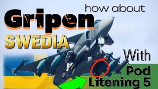 Kecanggihan Jet Tempur Gripen Swedia dengan POD LITENING 5 [upl. by Annaeed]