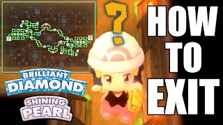 HOW TO EXIT Grand Underground in Pokemon Brilliant Diamond and Shining Pearl [upl. by Candide142]