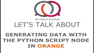 Python scripts in Orange [upl. by Nordin322]