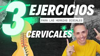 3 EJERCICIOS secillos para una Hernia Discal Cervical [upl. by Markman430]