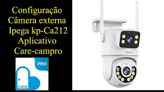 Configuração câmera WiFi dupla Ipega App CareCam pro [upl. by Nnaaihtnyc315]