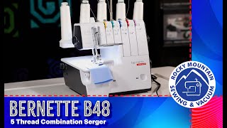 Bernette b48 FUNLOCK Combination Serger [upl. by Godard768]