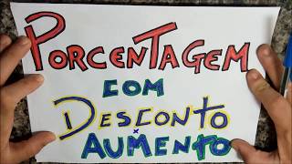 PORCENTAGEM COM AUMENTO E DESCONTO  DICA MATADORA  MICAMÁTICA [upl. by Nosyrb308]