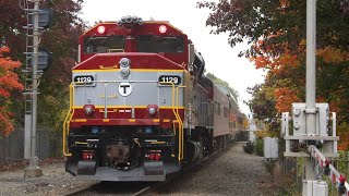 MBTA cape cod￼ dinner train on the MiddleboroLakeville line 101324 [upl. by Anaynek298]