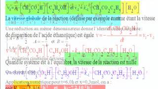 exercice corrigé cours et vidéo réactions opposées et estérification [upl. by Ottilie741]