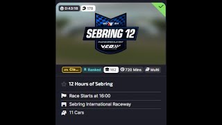 iRacing Sebring 12h 2 [upl. by Ndnarb]