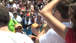 Joey Chestnut Sets Record at Nathans July 4 2013 Hot DogEating Contest [upl. by Wilen]