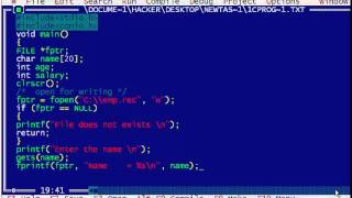 C Program to Create a File and Store Information [upl. by Sumedocin127]