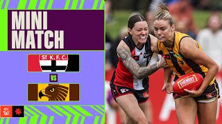 St Kilda v Hawthorn Mini Match  Week Four 2024  AFLW [upl. by Spiers]