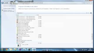 Windows 7 Programme deinstallieren  Anleitung für Anfänger [upl. by Acinomed]