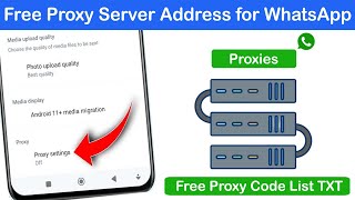 How to Get Proxy Server Address for WhatsApp for Free Free Proxy List for WhatsApp by ebuzzpro [upl. by Eitsirk148]