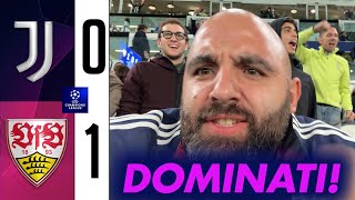 FRUSTRAZIONE alle 🌟🌟  JUVENTUS STOCCARDA 01 Live Reaction dallo STADIUM [upl. by Nevs683]