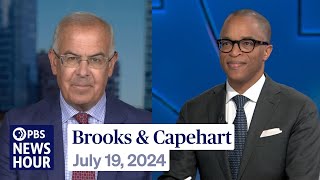 Brooks and Capehart on Trumps familiar message and the pressure on Biden to end his bid [upl. by Yednil289]