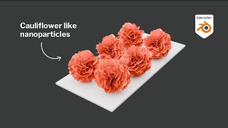 Create cauliflower like nanoparticle in blender  scientific illustration [upl. by Slade692]