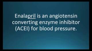 How to pronounce enalapril Vasotec Memorizing Pharmacology Flashcard [upl. by Nike308]