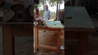 Table cutting to Bosch catar machine  woodworking cuting  Shorts [upl. by Arabela634]