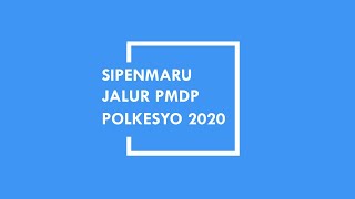 TATA CARA PENDAFTARAN ONLINE SIPENMARU JALUR PMDP POLKESYO Poltekkes Kemenkes Yogyakarta TA 2020 [upl. by Raual]