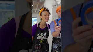 Colors and Creativity Blippi and Meekah at the Art Store  Shorts Blippi Viral [upl. by Eivlys]