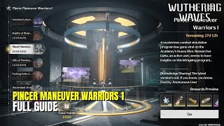 Event Pincer Maneuver Warriors 1 Full Guide  Wuthering Waves 14 [upl. by Gnem]