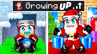 Growing Up as SANTA CLAUS in Minecraft [upl. by Haleemaj432]