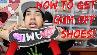 How To Remove Gum From Your Shoes Sneaker Head Tips amp Tricks [upl. by Fitz]