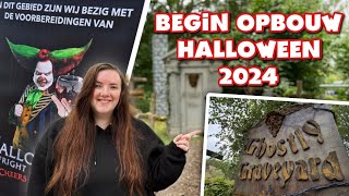 Walibi VLOG Begin opbouw Halloween Fright Nights 2024 [upl. by Yelahc339]