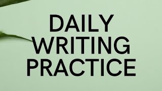 My Writerly Practice [upl. by Naillil]