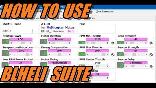 How To Use BLHeli Suite overview amp tips [upl. by Darb]