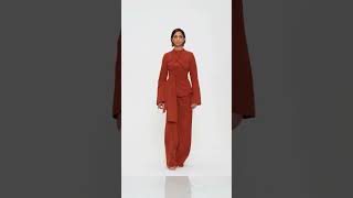 Andrea Iyamah’s FallWinter collection from bold and powerful suits to cinched feminine silhouettes [upl. by Boycie514]