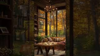 Autumn Jazz Coffee Shop ☕ Relaxing Music amp Cozy Ambience  Jazz Music [upl. by Korwun]