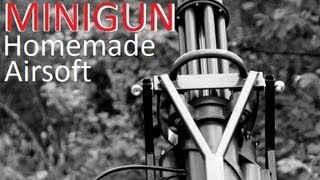 M134 MINIGUN  Custom airsoft minigun v6 [upl. by Erihppas]