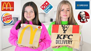 Eating Only VEGAN Fast Food for 24 HOURS  Family Fizz [upl. by Skipton]