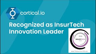 Corticalio Ranked Among Leading Innovators Transforming the Insurance Industry [upl. by Arolf]