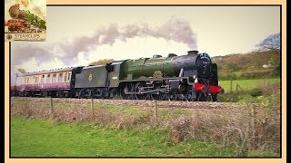 46100 Royal Scot Surges over Southwest Hills Great Britain IX Days 1amp2 [upl. by Fields]