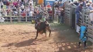 Bull Riding at Cracker Day Rodeo [upl. by Orten]