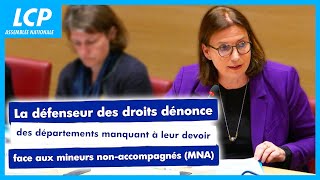 Mineurs nonaccompagnés  la défenseure des Droits dénonce lattitude de plusieurs départements [upl. by Airdnas]