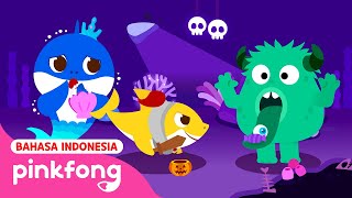 Pergilah Monster  Lagu Anak Halloween🎃  Pinkfong Baby Shark Indonesia [upl. by Heymann]