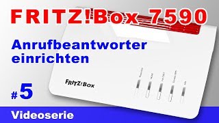 Anrufbeantworter der FRITZBox 7590 einrichten inkl Fernabfrage 5 [upl. by Narmak]