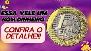 MOEDA DIFERENCIADA DE 1 REAL 1998 COM VARIAÇÃO QUE AGREGA BONS VALORES NUMISMÁTICO [upl. by Edlyn]