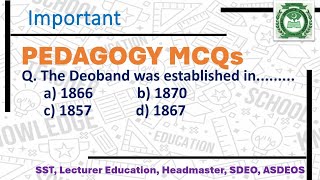 Important Pedagogy mcqs education fpsc ppsc [upl. by Svetlana]