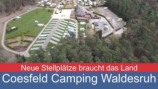 Camping Waldesruh Coesfeld mit neuem Wohnmobilstellplatz  topstellplatz womoclick [upl. by Hbaruas]