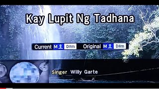 KAY LUPIT NG TADHANA Willy Garte 🎵Karaoke Version🎵 [upl. by Enytnoel]