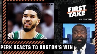 Beantown wassup  Perk says Boston showed theyre the NBAs best team in Game 2  First Take [upl. by Ideih]