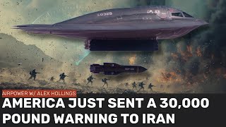 Americas stealth bomber strikes sent a 30000pound message to Iran [upl. by Atteval]