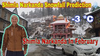 Shimla Narkanda Snowfall Prediction ❄️ 🌨️ Shimla Narkanda In February ☃️ [upl. by Willow]